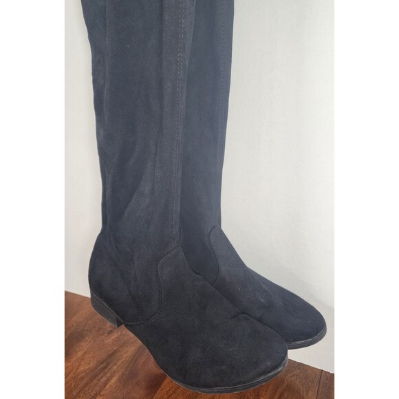 Time & Tru Over-The -Knee Boots Black Women's Size 10 - Picture 4 of 9